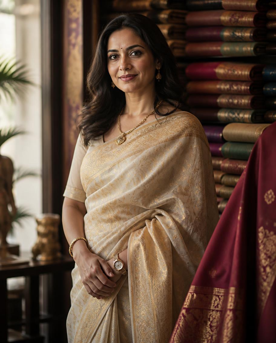 Minal Bamb, Second generation · Curator of Mangalam Sarees
